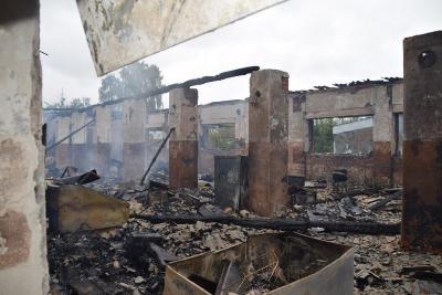 Появились подробности крупного пожара в Спасске